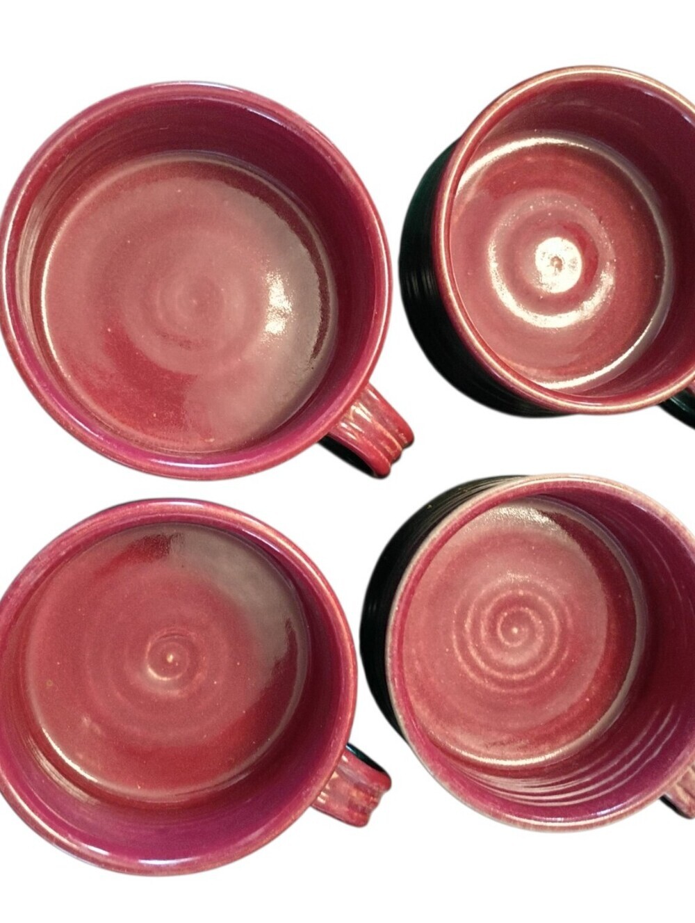 Vintage Set Of 4 T. Puterbaugh Gill Handmade Stoneware Bowls 20oz